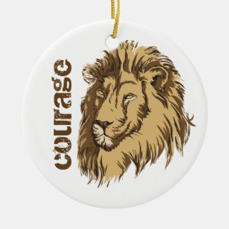 Lion head custom Courage custom ornament