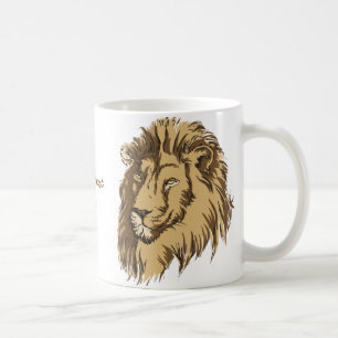 Lion head custom mug