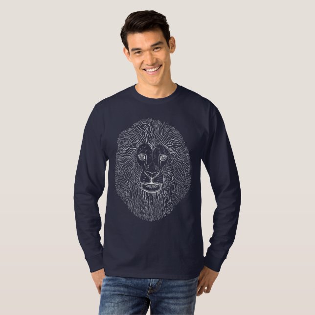 Lion Head Graphics  T-Shirt (Front Full)