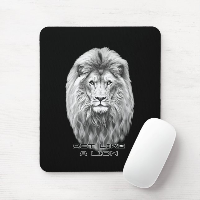 Lion head mouse mat (With Mouse)