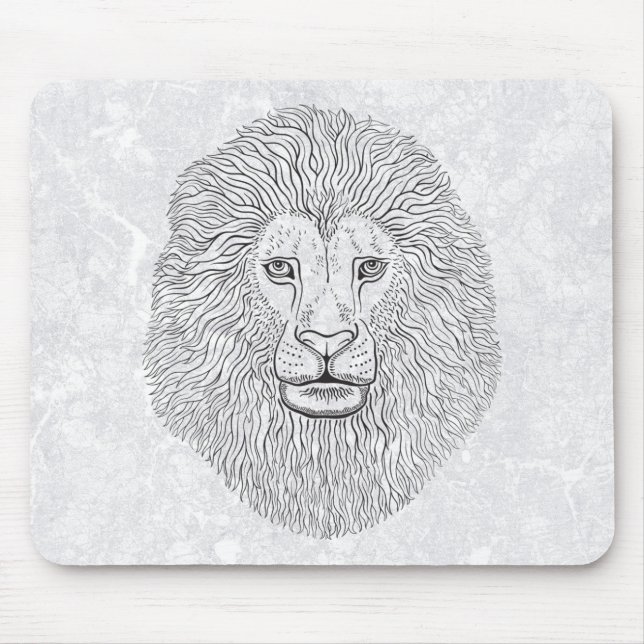 Lion head mouse mat (Front)