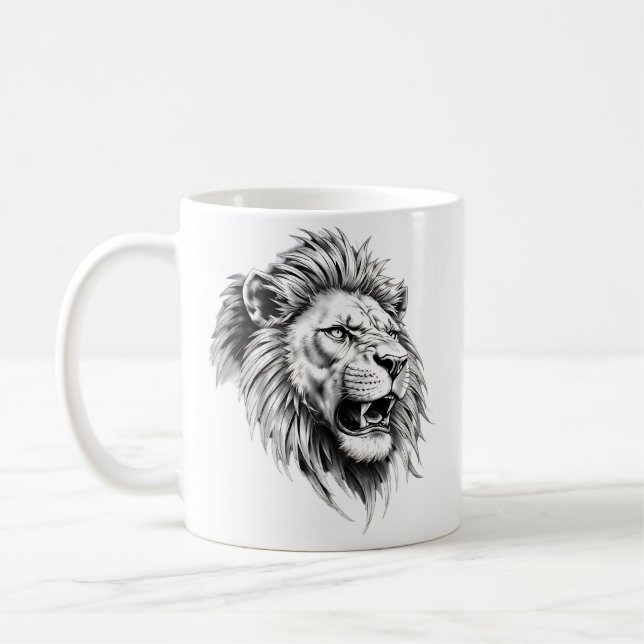Lion Head Mug  (Left)
