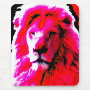 Lion Head Pink mousepad