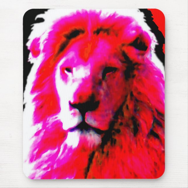 Lion Head Pink mousepad (Front)
