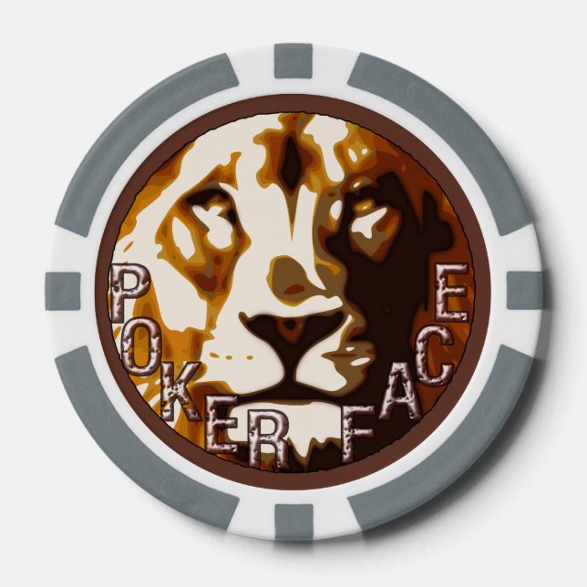 Lion Head Poker Chip (Front)