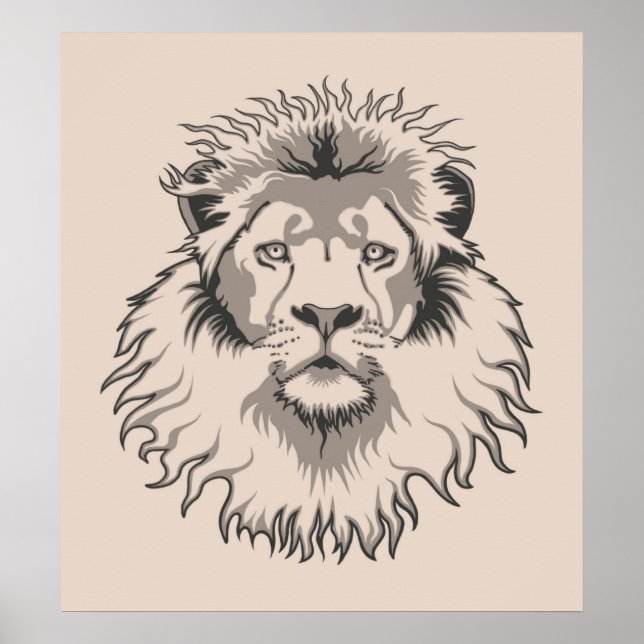 Lion Head Poster (Front)