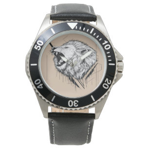 Lion Head Premium Design E-Watch Band Watch