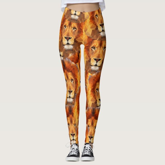 Lion Head Print Leggings (Front)