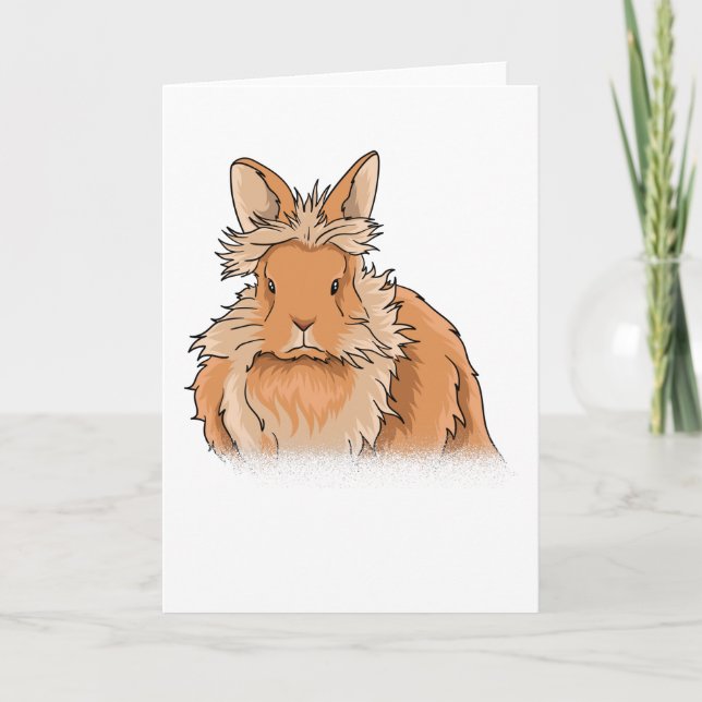 Lion Head Rabbit Gift Card (Front)