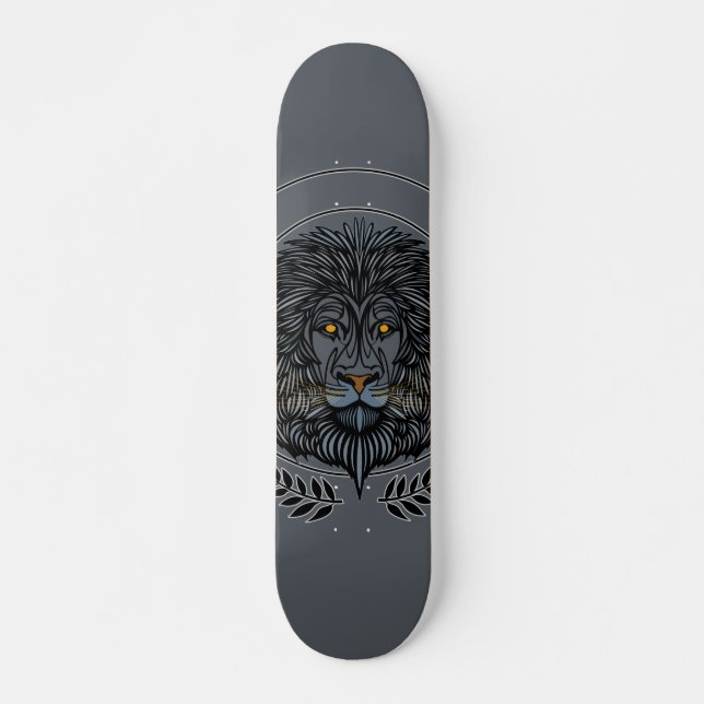 Lion Head  Skateboard (Front)