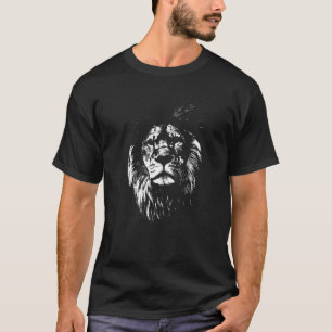 Lion Head Sketched Zookeeper Zoo Animal  Safari Bi T-Shirt