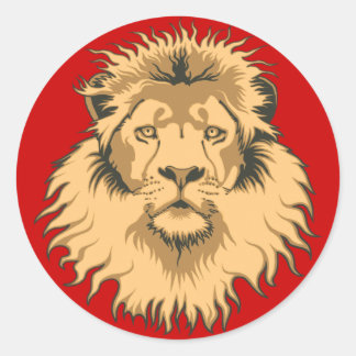Lion Head Sticker