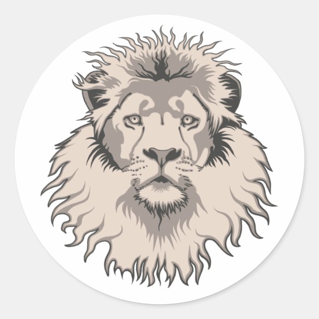 Lion Head Sticker (Front)