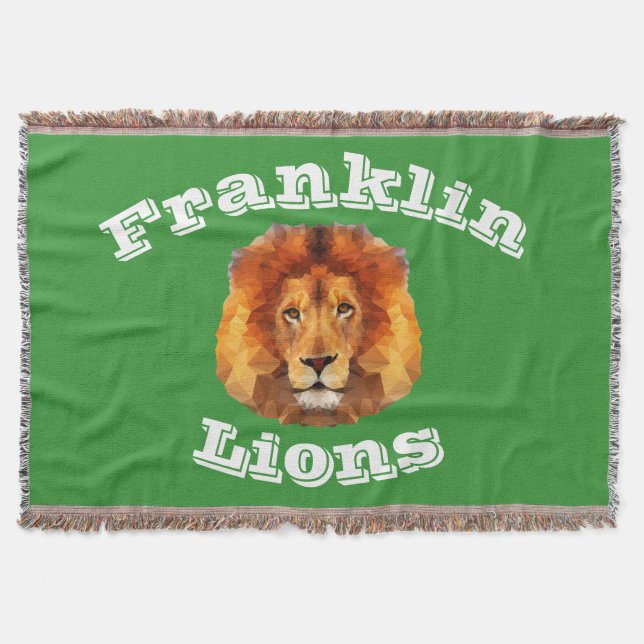 Lion Head Throw Blanket (Front)