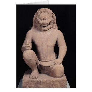 Lion-headed guardian, Banteay Srei Style, c.967