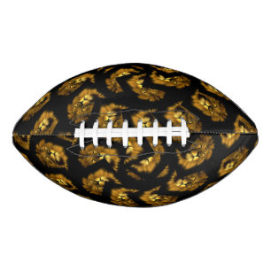 Lion Heads On Black, American Football