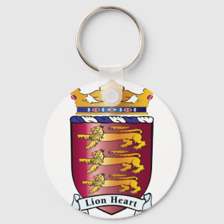 Lion Heart Crest Key Ring