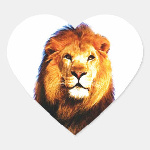 Lion Heart Sticker