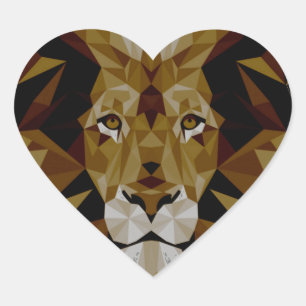 Lion Heart Sticker