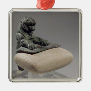 Lion holding a Hurrian foundation tablet, c.2150 B Metal Tree Decoration