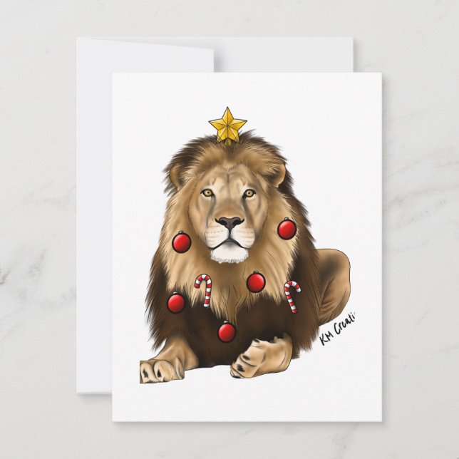 Lion - holiday card (Front)