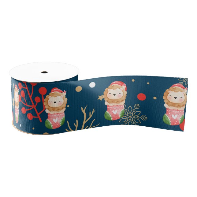 Lion Holidays Customise Grosgrain Ribbon (Spool)