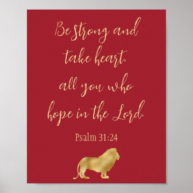 Lion Hope in the Lord  Poster (Front)