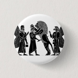 Lion Hunt 3 Cm Round Badge