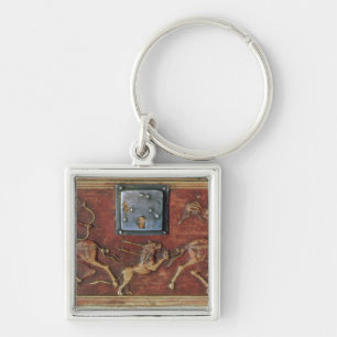 Lion Hunt, plaque from a Byzantine casket, 11th ce Key Ring