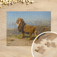 Lion in a Mountainous Landscape | Rosa Bonheur