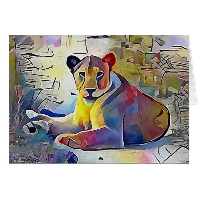 Lion in Africa (Front Horizontal)