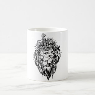 Lion in crown coffee mug