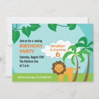 Lion in Jungle, Childs Birthday Party