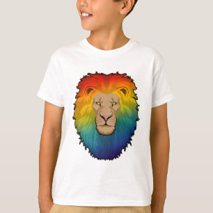Lion in Rainbow Colours T-Shirt