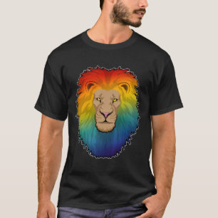 Lion in Rainbow Colours T-Shirt