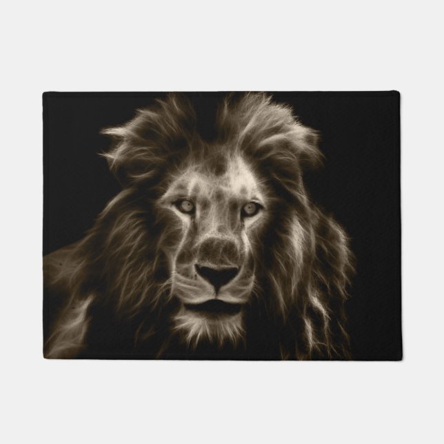 Lion in Sepia Doormat (Front)