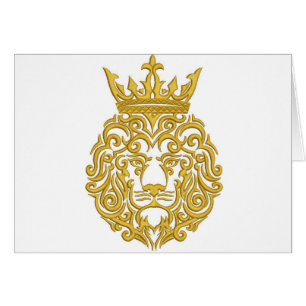 lion in the crown, imitation of embroidery