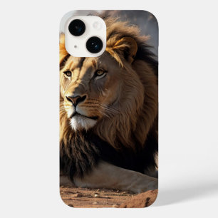 Lion in the Dust Case-Mate iPhone 14 Case