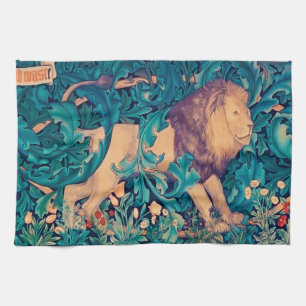 Lion in The Forest, William Morris Kitchen Towel