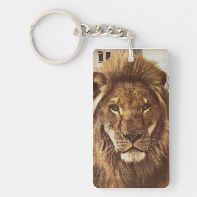 lion in town key ring (Front)