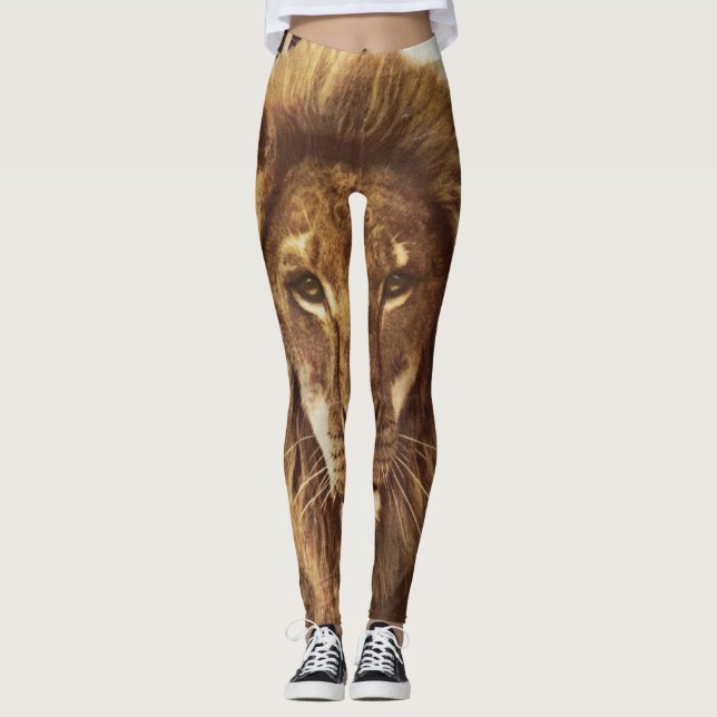 lion in town leggings (Front)