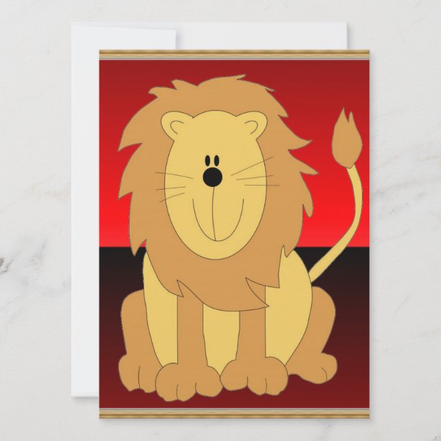 Lion Invitation (Front)