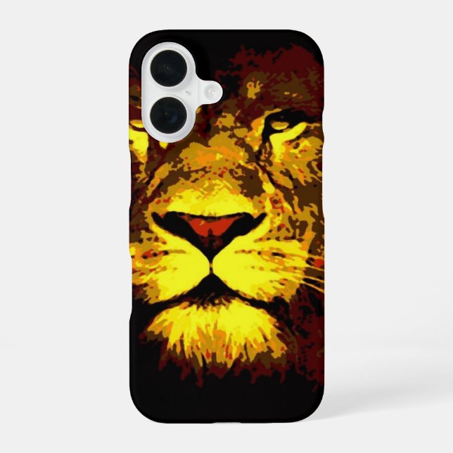 Lion iPhone 16 Case (Back)