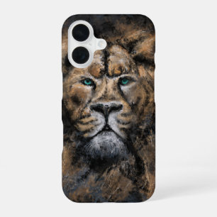Lion iPhone Case with Green Eyes