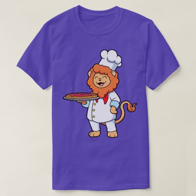 Lion is pizza maker T-Shirt (Design Front)