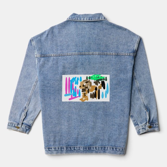 Lion joy denim jacket (Back)