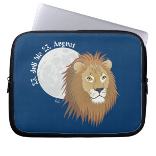 Lion July 23 to August 22 Rickshaw protective cove Laptop Sleeve