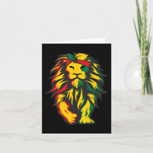 Lion Juneteenth Cool Black History African America Card