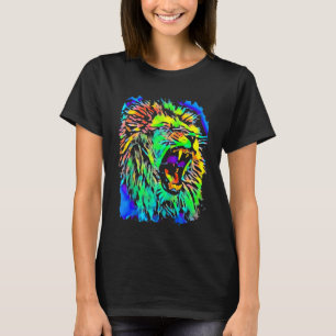Lion Jungle King Pop Art T-Shirt