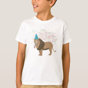 Lion Jungle Partying Animals Having a Party  T-Shirt